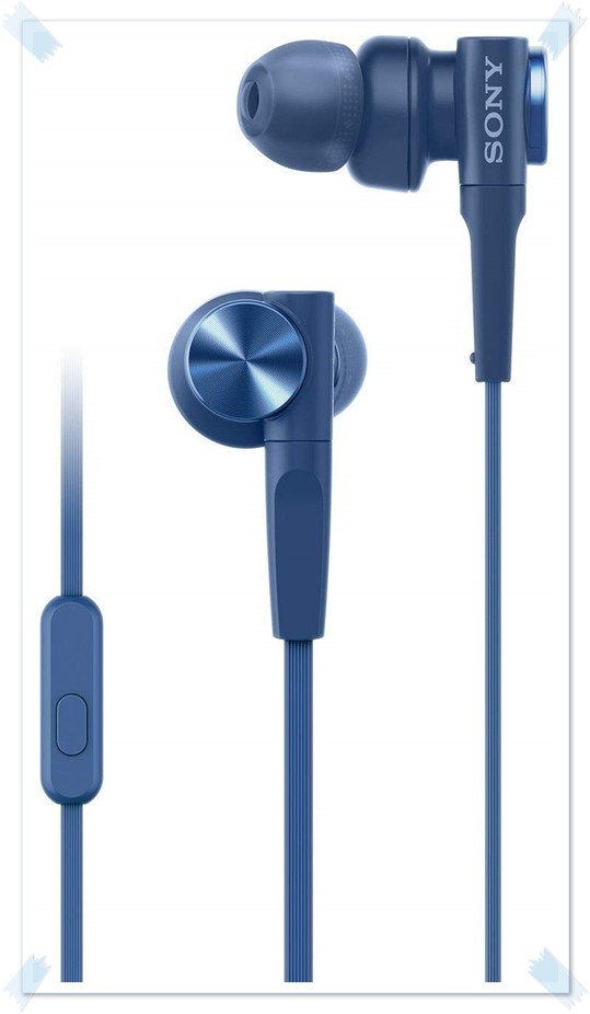 Sony Premium MDR-XB55AP in-Ear Extra Bass Headphones with Mic - best earphones under 2000, best bluetooth earphones under 2000, best wireless earphones under 2000