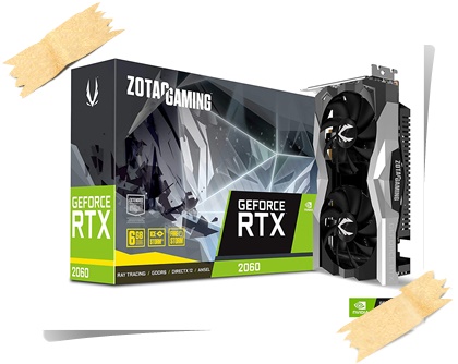 ZOTAC Gaming GeForce RTX 2060 Twin Fan 6GB GDDR6 192-bit Gaming Graphics Card - - best graphics card under 30000, best graphics card under 30000 2020