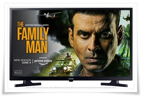 Samsung 32 Inches UA32T4340BKXXL Wondertainment Series HD Ready LED Smart TV