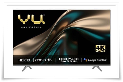 Vu 43 Inches 43PM Premium 4K Series Smart Android LED TV - Best tv under 30000, best smart tv under 30000, best 4k tv under 30000